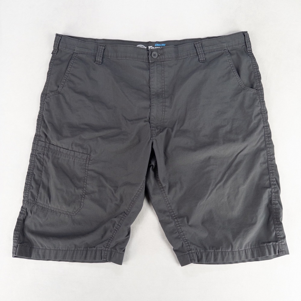 Dickies Mens Temp-iQ Cooling Cargo Shorts 44 Gray Regular Fit Flat Front Utility